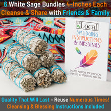 6 Pack White Sage 4-Inch