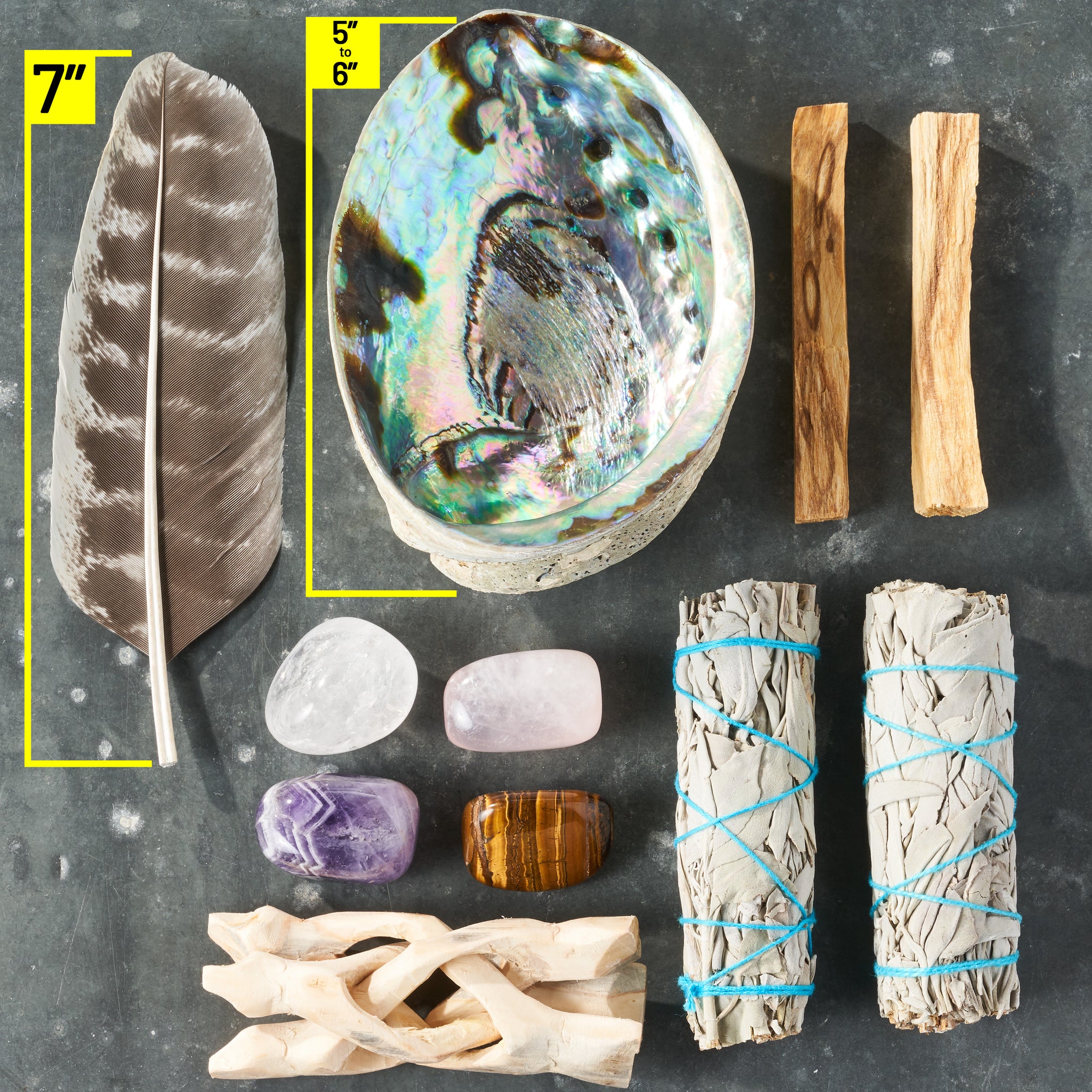 Sage Smudge Kit with Feather, 2 Sage Bundles, 2 Palo Santo Sticks, Aba – JL  Local